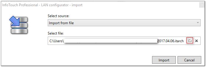 InfoTouch LAN Configurator